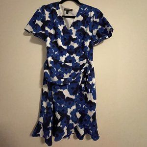 Front Wrap Floral Dress